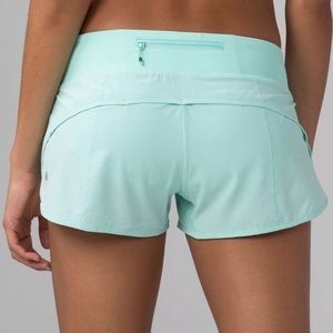 Lululemon Mint Green Speed Short (4 way stretch)